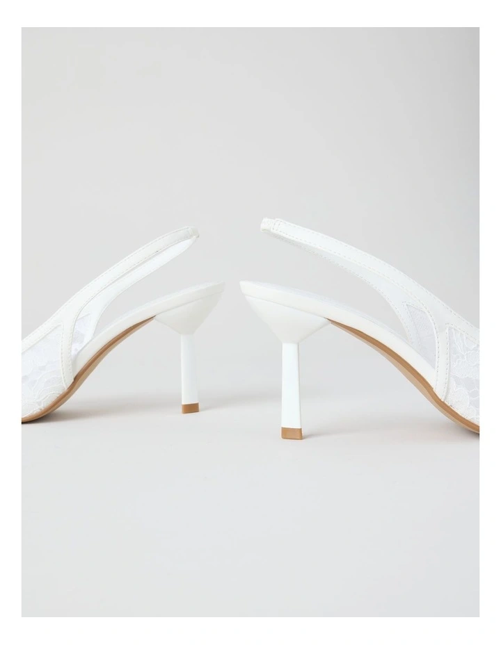 Tiziana Heeled Shoes in White image 5