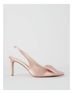 Tahnee Heeled Shoes in Pink Satin