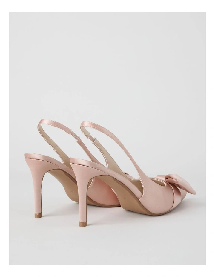 Tahnee Heeled Shoes in Pink Satin image 5