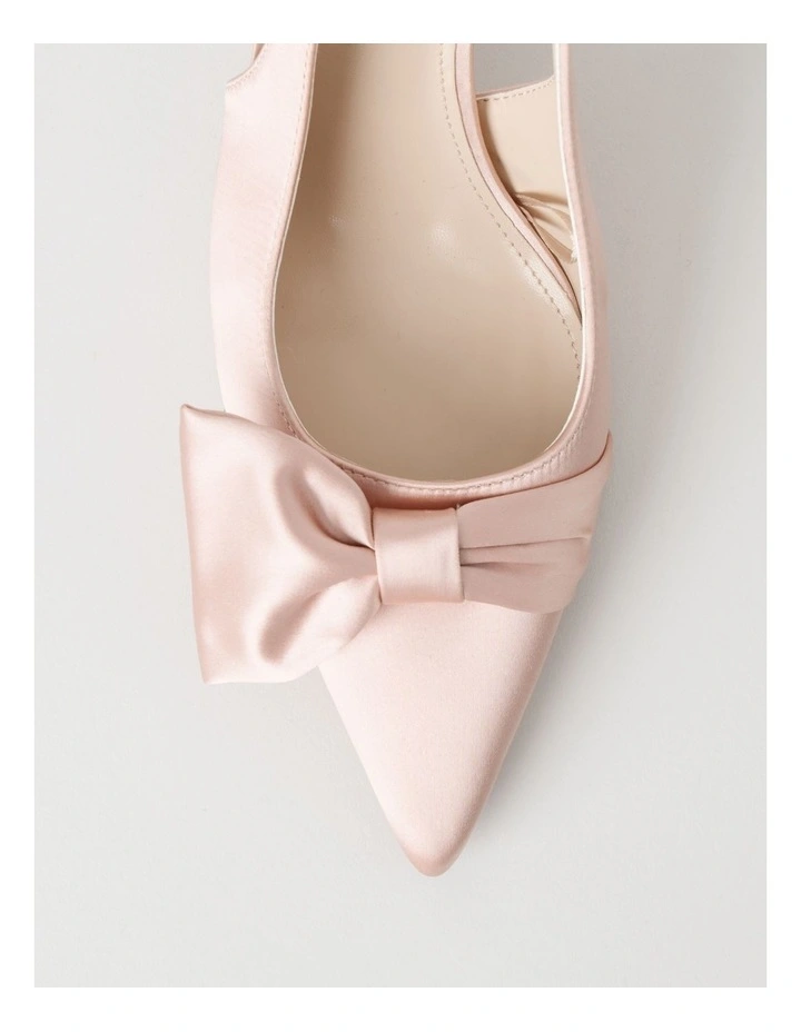 Tahnee Heeled Shoes in Pink Satin image 6