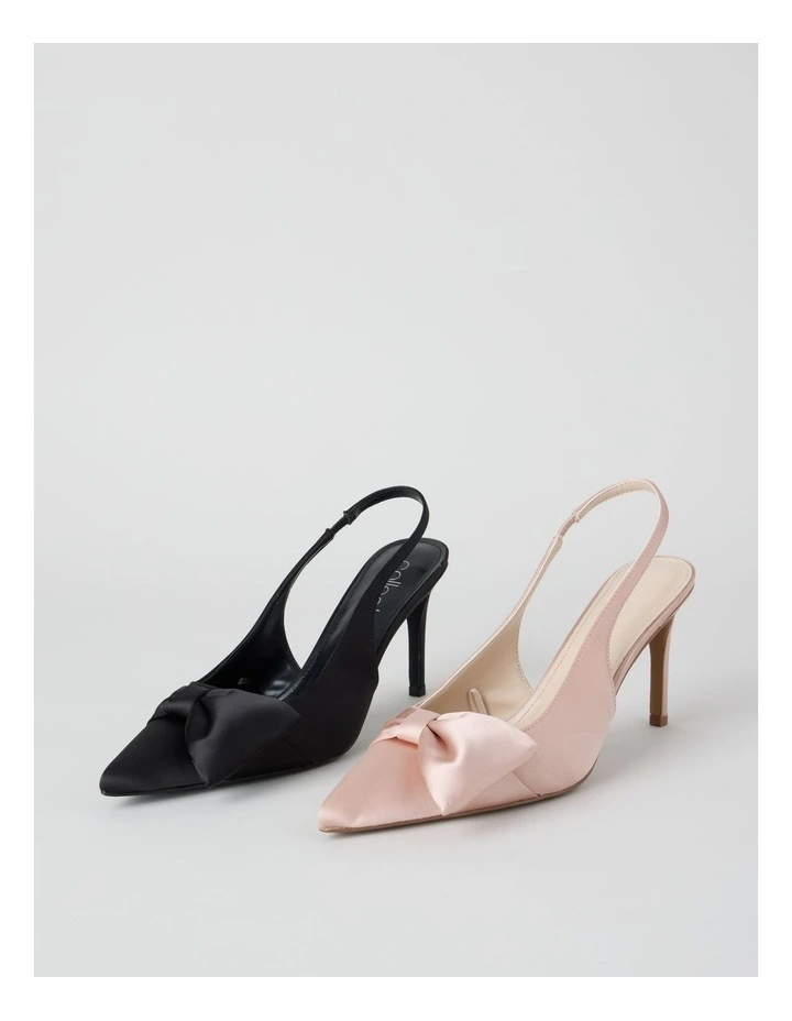 Tahnee Heeled Shoes in Pink Satin image 7