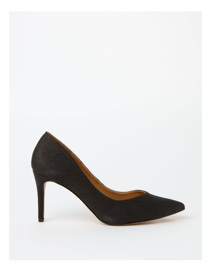 Black leather heels closed toe clearance