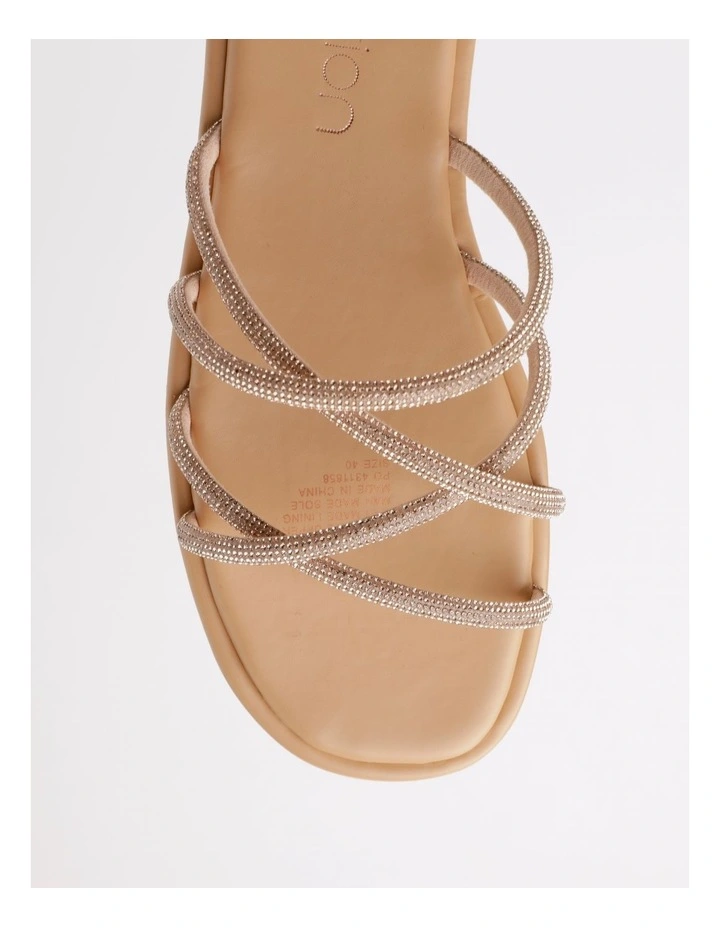 Iris Sandal in Rose Gold/Nude image 6