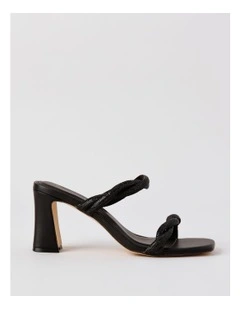 Crystal Sandal in Black