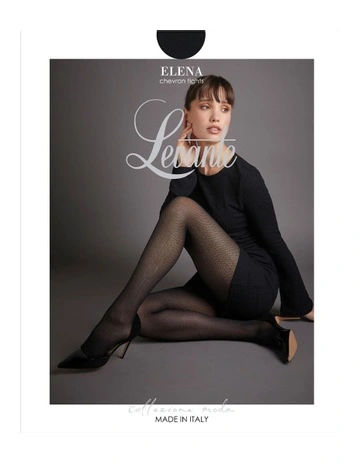 Elena Chevron Tight in Black