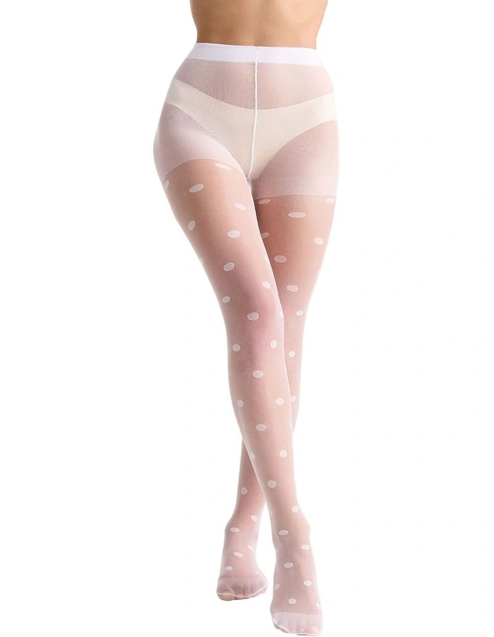 Polka Dot Tight in White image 2