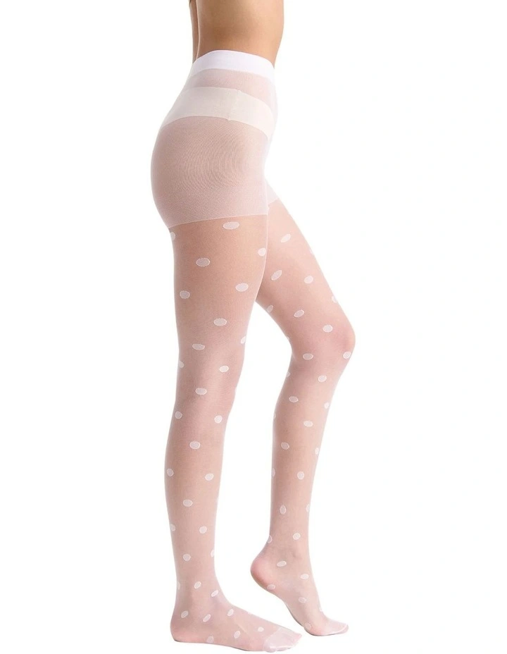 Polka Dot Tight in White image 3