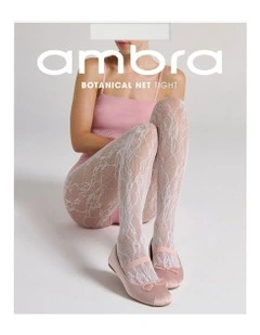 Botanical Net Tight in White
