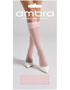 Coloured Sheer Knee High in Ballet
