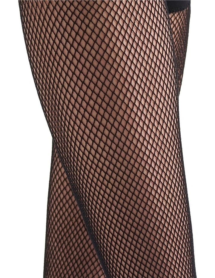 Knee High Fishnet Stockings in Black image 4