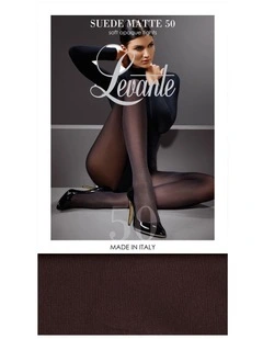 Suede Matte Tights 50D in Carob