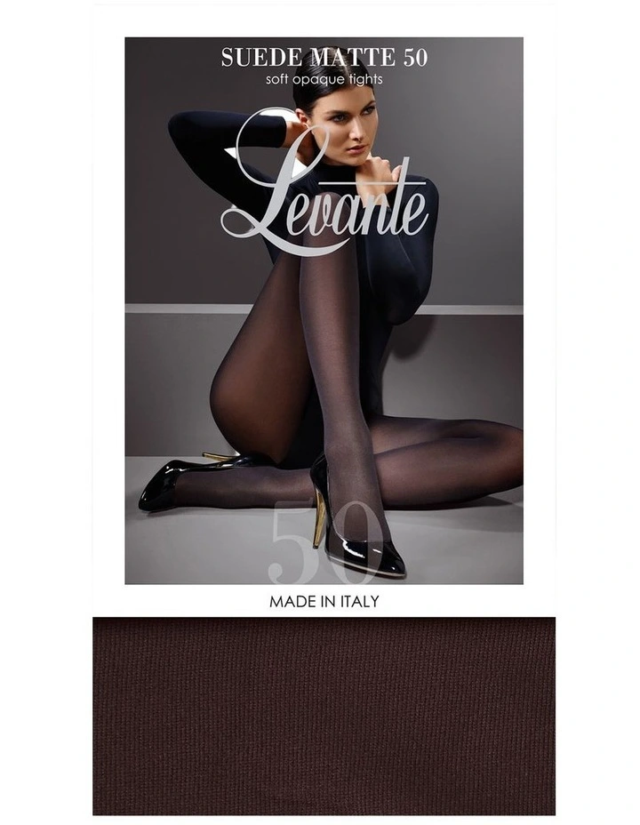 Suede Matte Tights 50D in Carob image 1