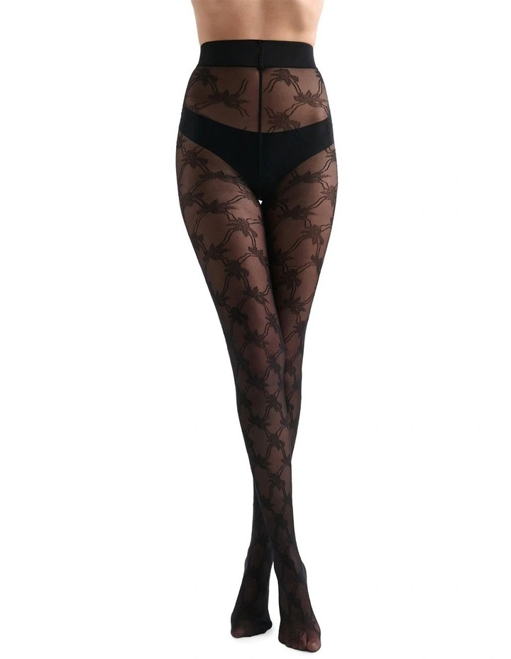 Annalisa Floral Tight in Nero image 2