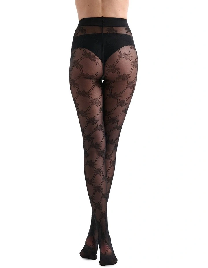 Annalisa Floral Tight in Nero image 4