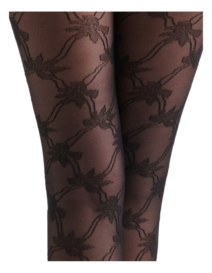 Annalisa Floral Tight in Nero image 5