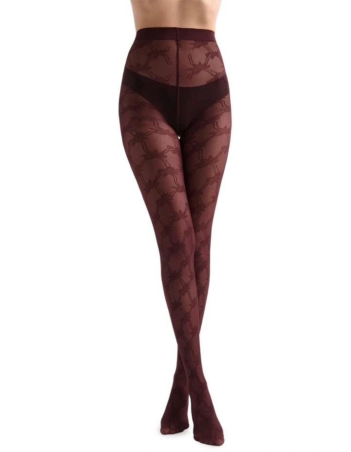 Annalisa Floral Tight in Port image 2