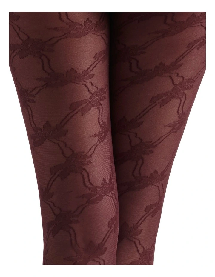 Annalisa Floral Tight in Port image 5