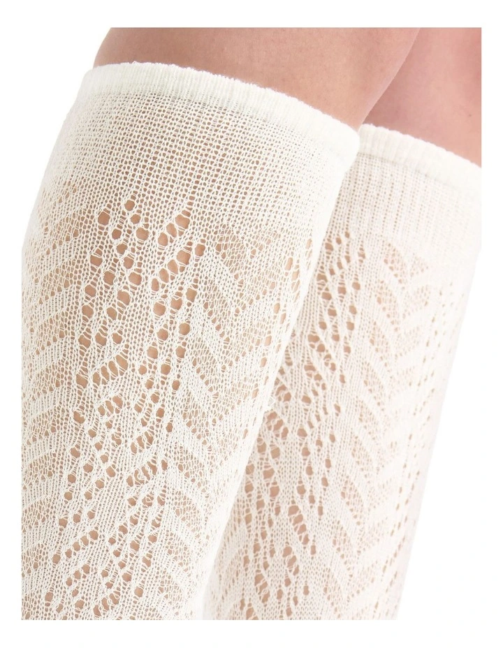 Ornella Rumi Knee High Sock in Creme image 4