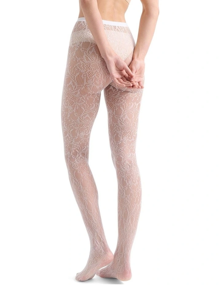 Lace Illusion Tight in White image 3