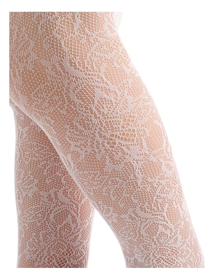 Lace Illusion Tight in White image 5