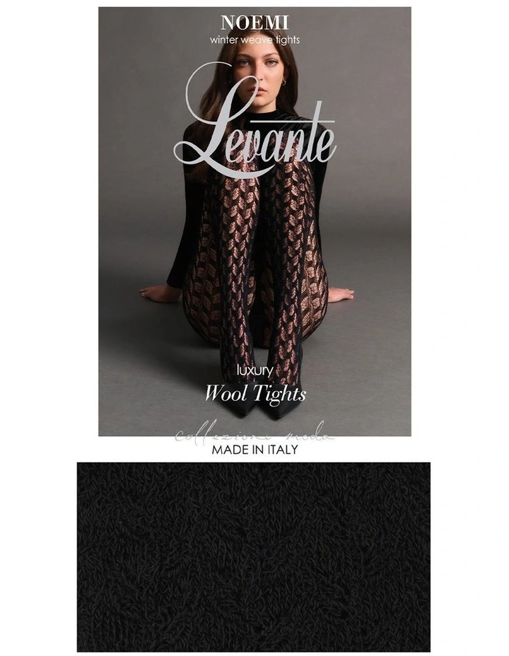 Noemi Winter Weave Tight in Nero image 1