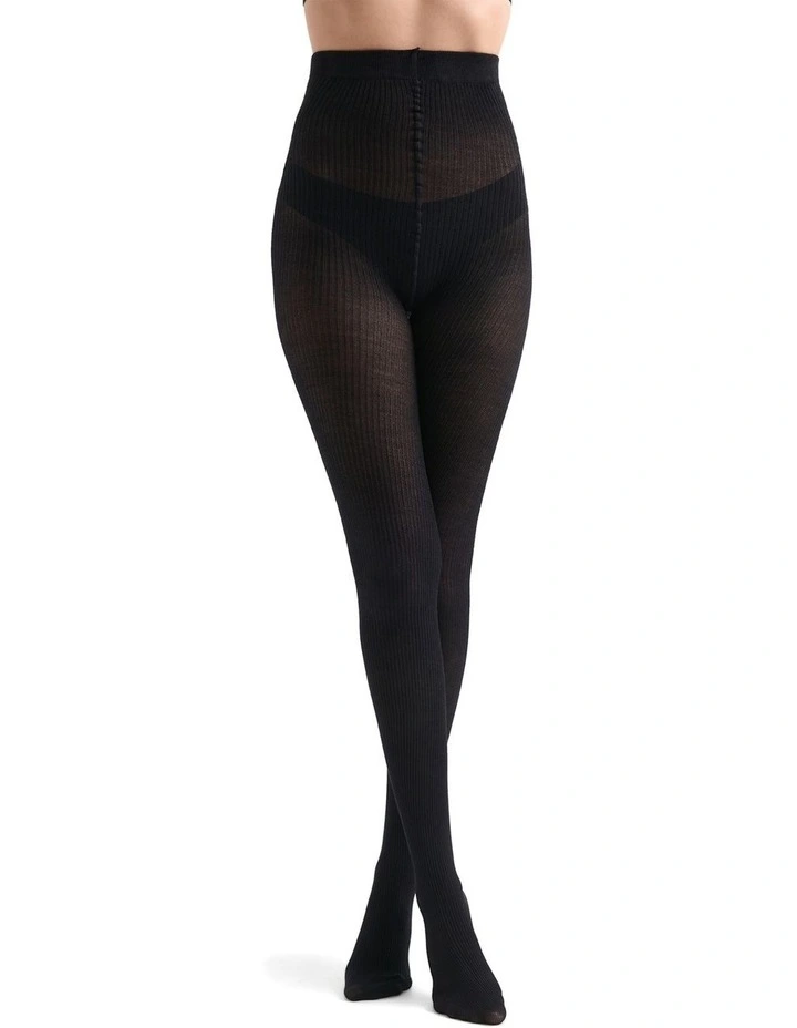 Stefania Rib Tight in Nero image 2