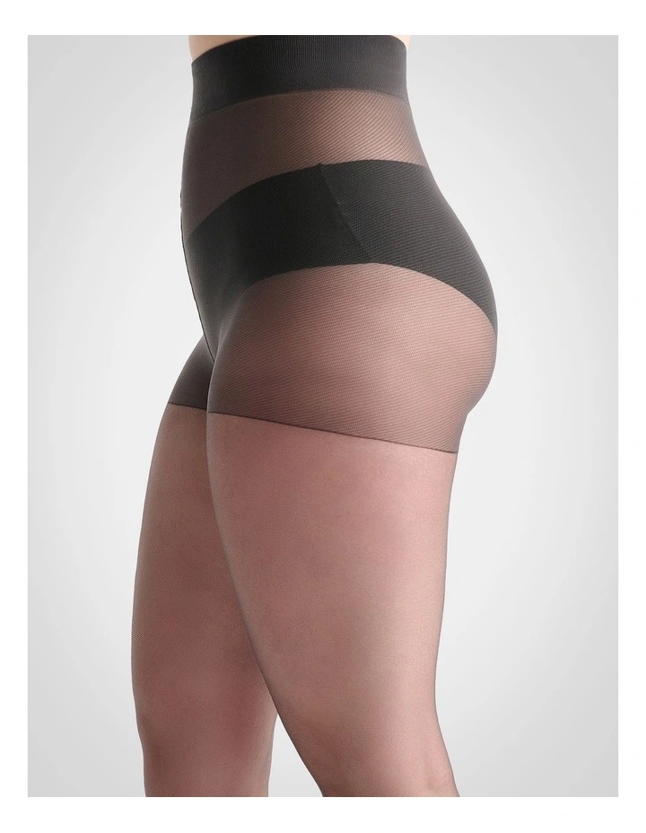 Extra Fuller Figure Sheer Pantyhose in Grey image 5