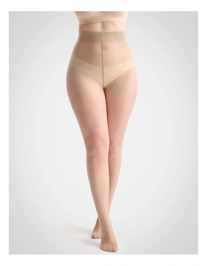 Extra Fuller Figure Sheer Pantyhose in Natural image 2
