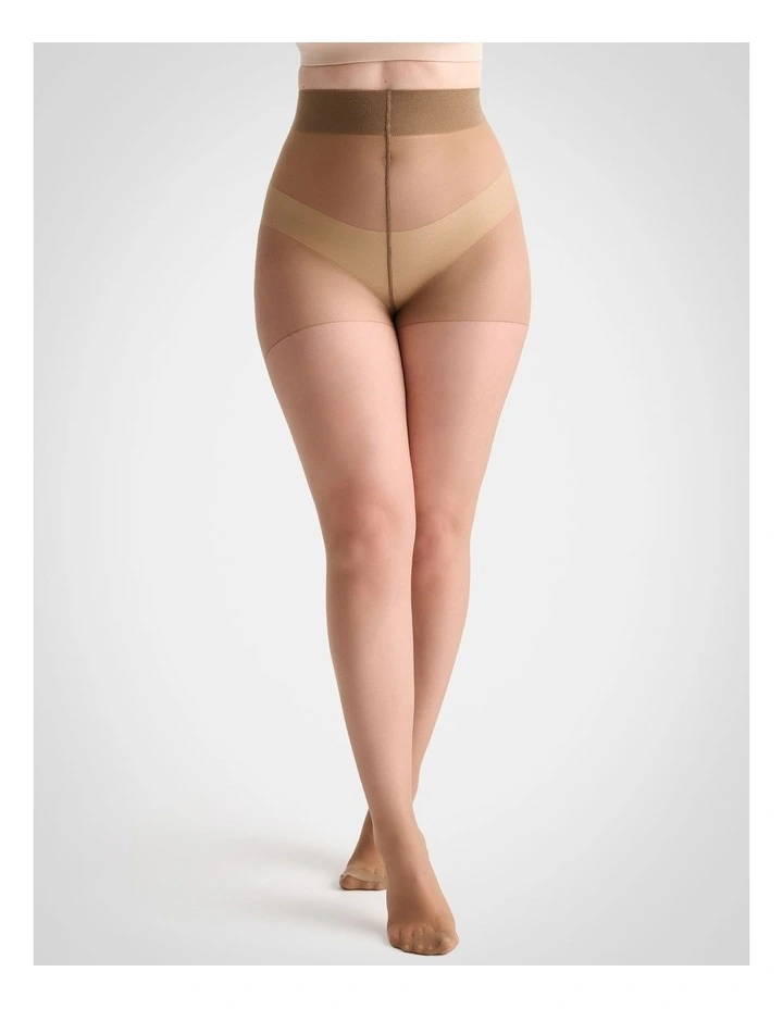 Extra Fuller Figure Sheer Pantyhose in Suede image 2