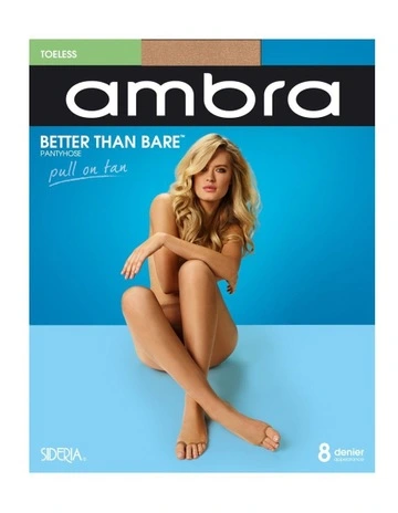 Better Than Bare No Toes Pantyhose in Brown