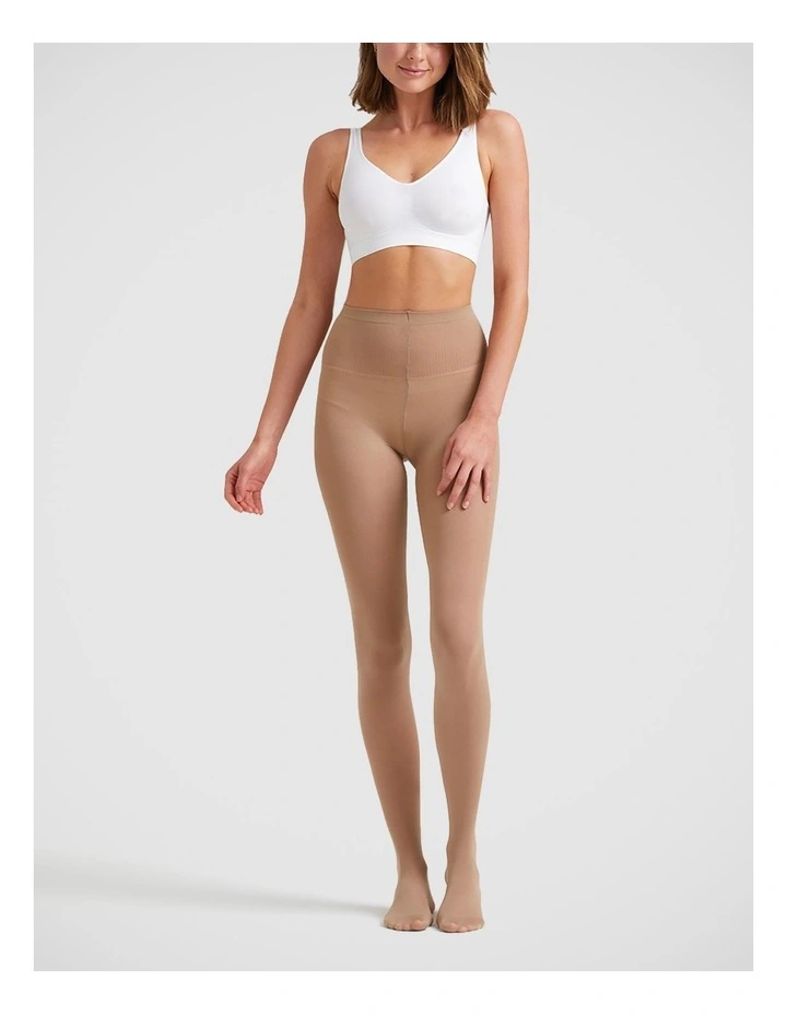 70D Matte Opaque School Tight in Natural image 2