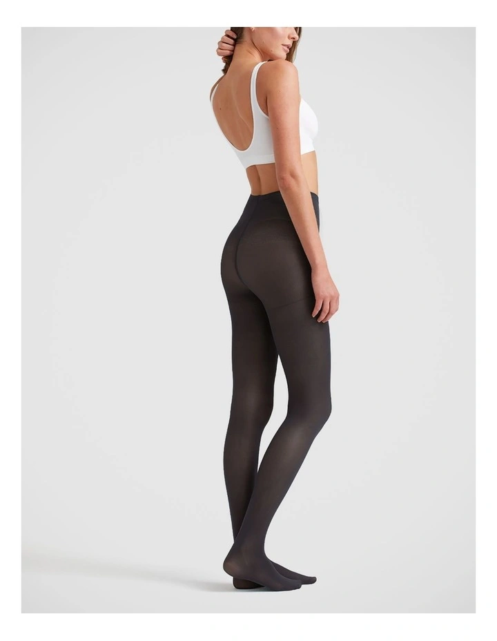 70D Matte Opaque School Tight in Winter Grey image 3