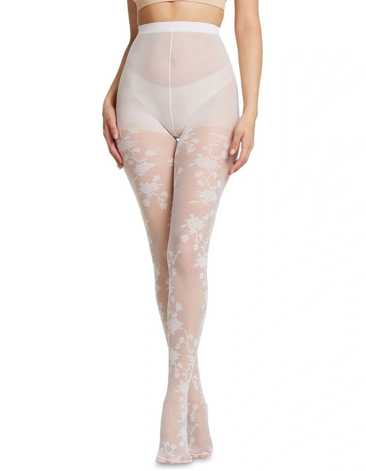 Gabriella Bold Floral Tight in Bianco image 2
