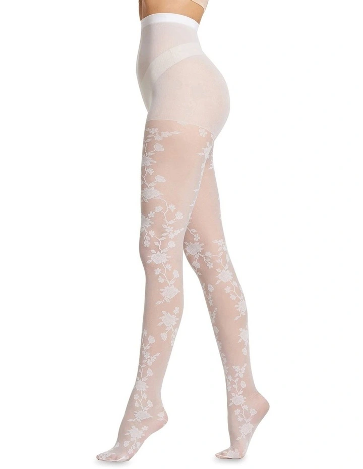Gabriella Bold Floral Tight in Bianco image 3