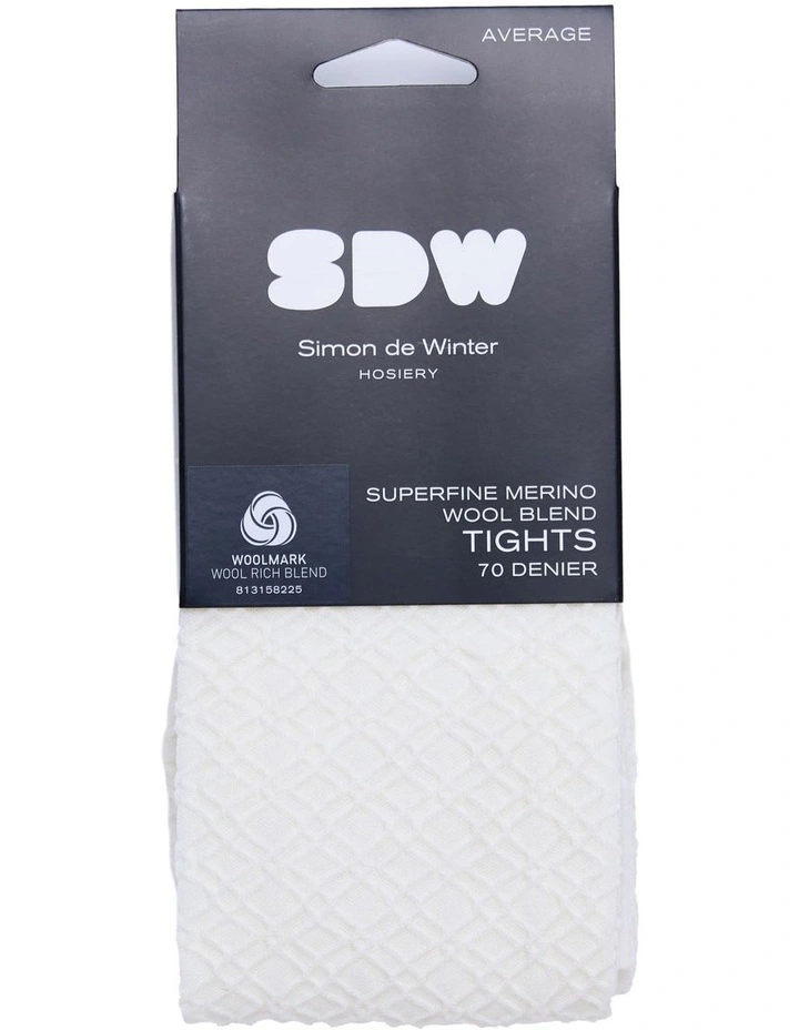 Superfine Merino Wool Tight Honeycomb 1 Pack in Ivory image 2