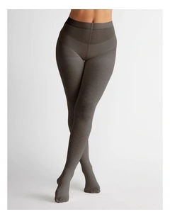 Superfine Merino Wool Tights Honeycomb 1 Pack in Mocha