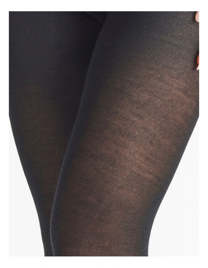 Merino Wool Blend Tight 1 Pack in Black image 3
