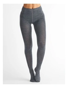 Merino Wool Blend Tights 1 Pack in Charcoal