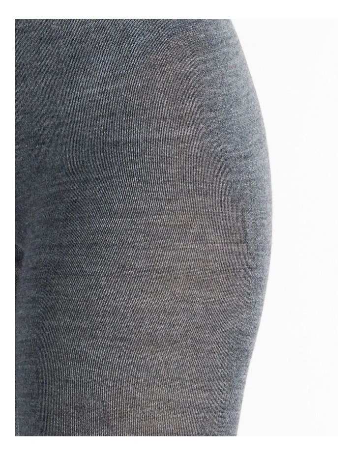 Merino Wool Blend Tights 1 Pack in Charcoal image 3