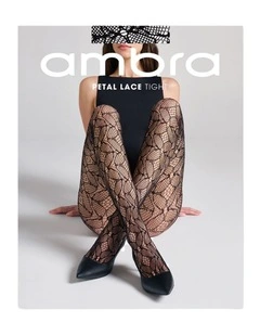 Petal Lace Tight in Black