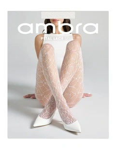 Petal Lace Tight in White