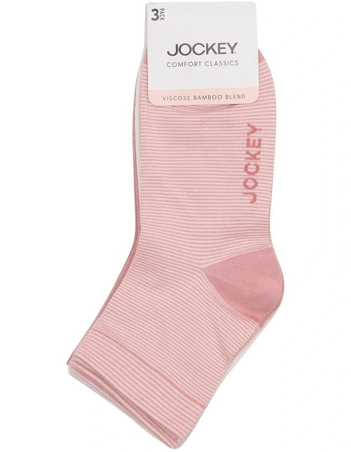 Comfort Classics Anklet Socks 3 Pack in Multi image 3