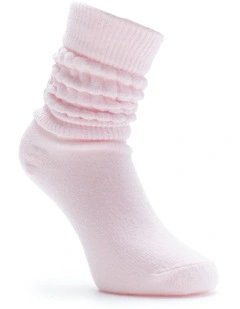 Slouch Socks 1 Pack in Pale Pink