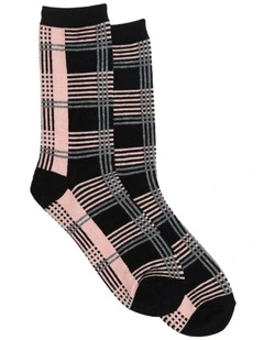 Modern Wool Crew Socks 1 Pack in Black