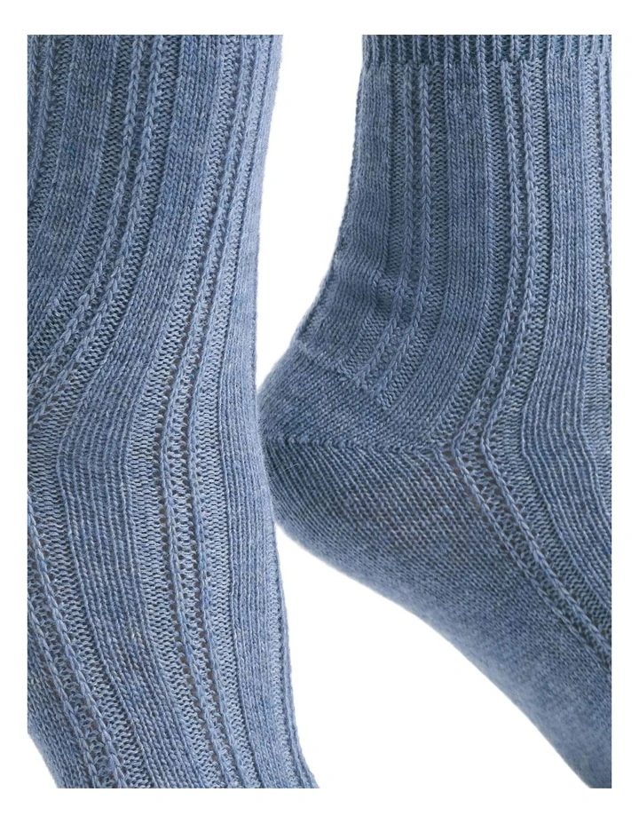 Angelina Cable Crew Sock in Riverstone image 5