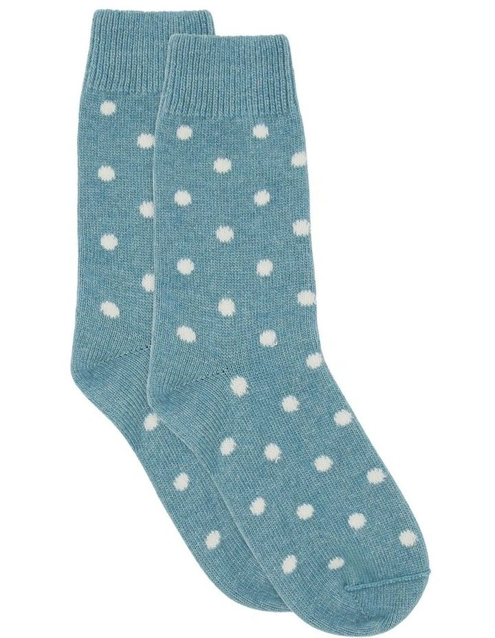 llaria Spot Crew Sock in Seaglass image 1