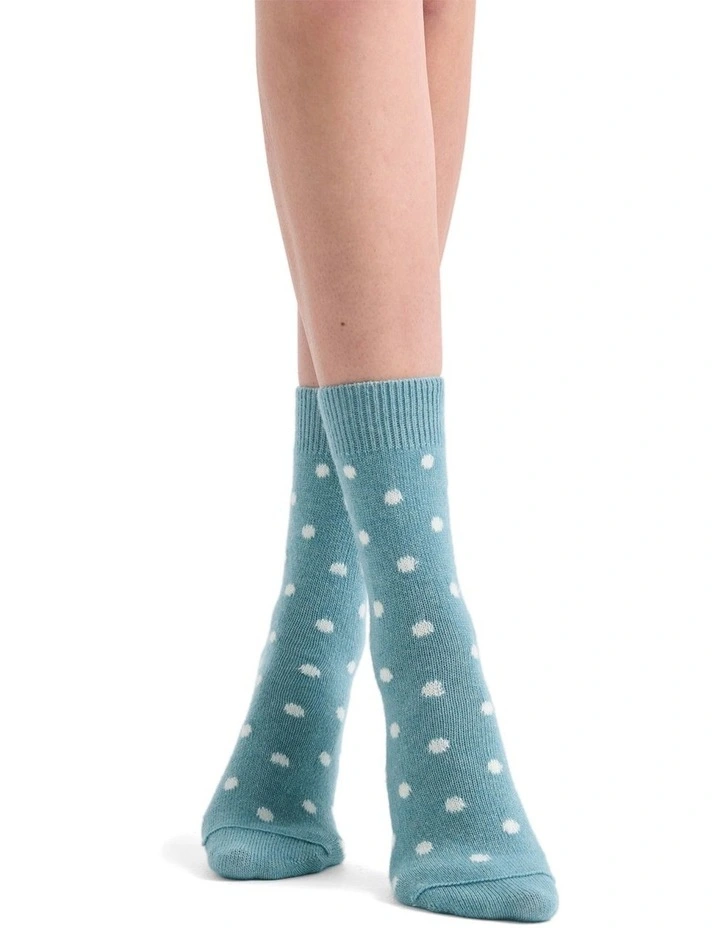 llaria Spot Crew Sock in Seaglass image 3