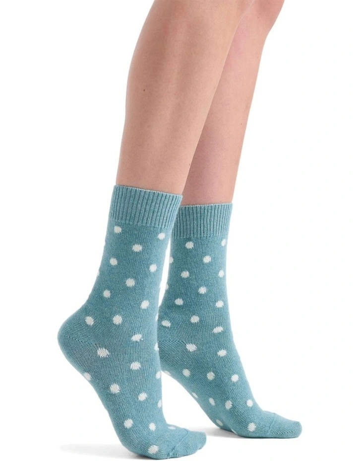 llaria Spot Crew Sock in Seaglass image 4