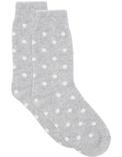 llaria Spot Crew Sock in Cloud