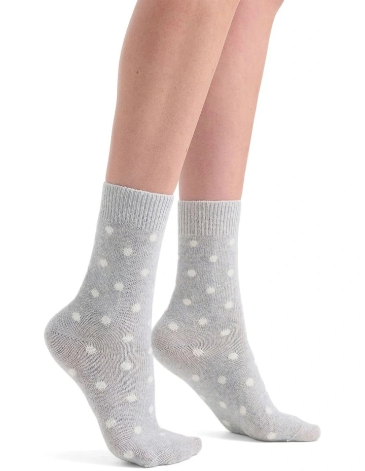 llaria Spot Crew Sock in Cloud image 4